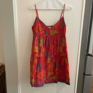 Velvet Floral Tiered Dress